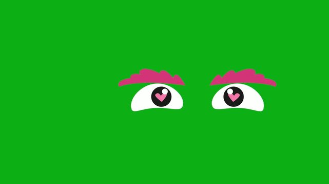 eyes pink brows heart pupil love romance premium stock asset element for professional video creators. this specialized graphic layer is optimized perfectly for overlay design