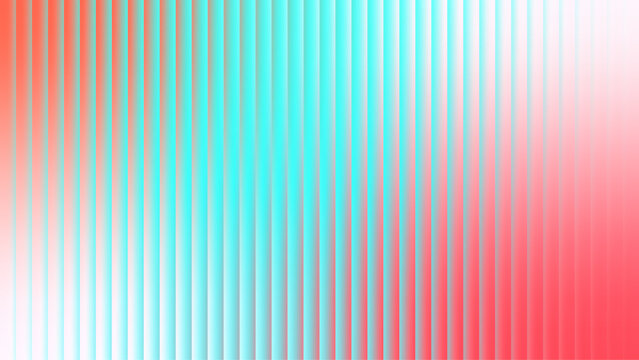 fractal ripple glass pink and cyan gradient backdrop. soft abstract background with vertical cyan and coral pink gradient lines