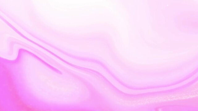 Abstract pink and white liquid marble texture background loop