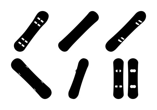 Black chromosome illustration set - Simple vector icons of chromosomes with centromere markers in black and white style for medical or scientific use.