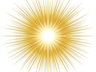 Fototapeta premium Yellow sun sparkle PNG with golden light, flash radiant sun rays, and glowing lens flash. Glow bright light star, explosion yellow sunlight, vector illustration