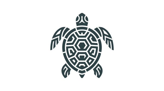 Turtle Shell Design Graphic Illustration.