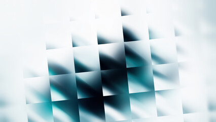 Fototapeta premium Fractal Glass Artwork in Vibrant Turquoise and Soft White Shades Creates a Mesmerizing Display