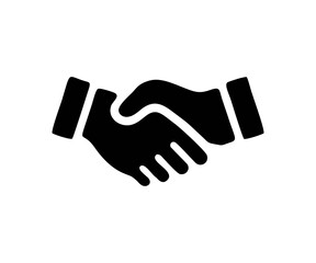 Obraz premium Handshake of business partners. Business handshake. Successful deal vector design and illustration.