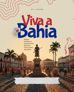 Banner Post Independ&ecirc;ncia da Bahia Independence of Bahia