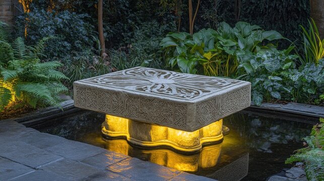 Artisan Khachkar Cross-Stone Replica Detailed Intricate Carving