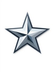 Obraz premium Star graphic icon military star isolated sign on white background star symbol decorative element vector illustration, design, medal