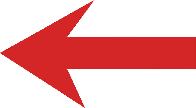 Simple red arrow icon pointing to the left side