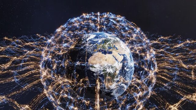 Earth Visualizes Digital Footprint Expanding in Global Connectivity