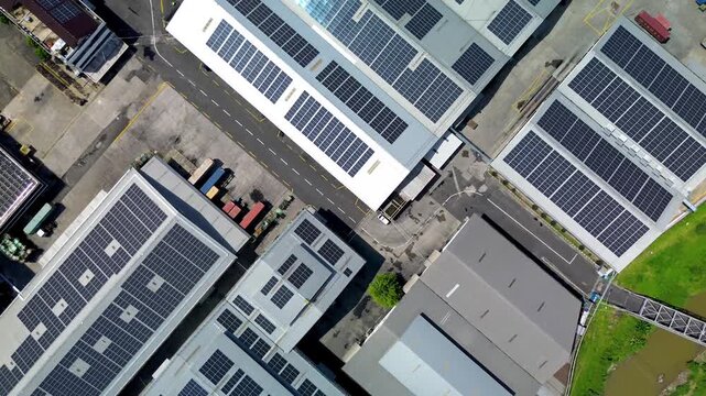 Renewable Energy Infrastructure on Factory Buildings with Extensive Solar Panel Deployment