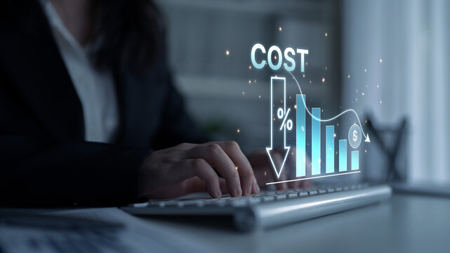 Cost reduction and cost saving through digital transformation, business cost optimization, operational cost reduction, financial saving, and resource efficiency strategies for business success. Spline