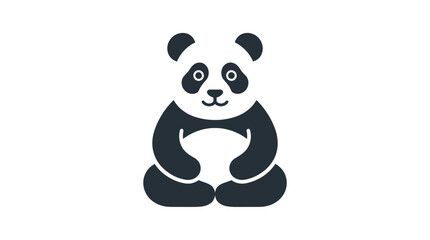 Cute black and white panda bear. © Lilie