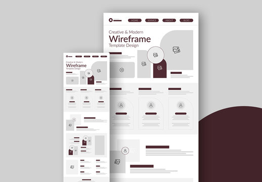 Wireframe Template Layout