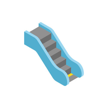 escalator isometric icon