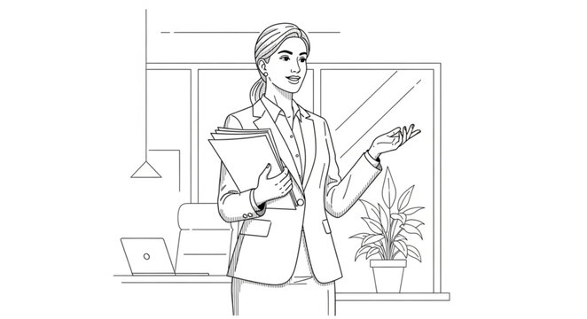 woman in the office
