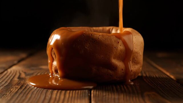 Yorkshire pudding drizzled with gravy traditional british roast favorite