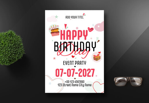 Birthday Invitation Flyer Design