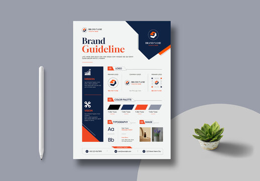 Brand Guideline Template Layout