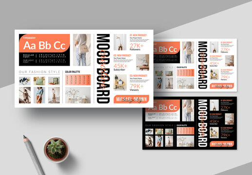 Mood Board Template Layout