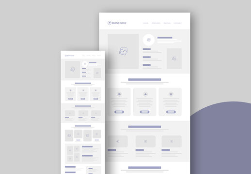 Wireframe Template Layout
