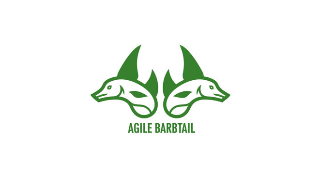 Agile Darbtail logo with two fish and leaf design.