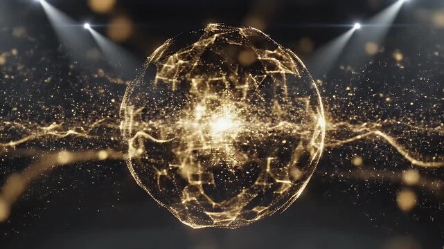 Golden Globe Light Show Performance.
