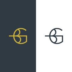 Monogram BG Logo Design. © @Tri Yani