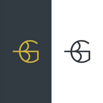 Monogram BG Logo Design.