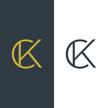 Monogram CK Logo Design.