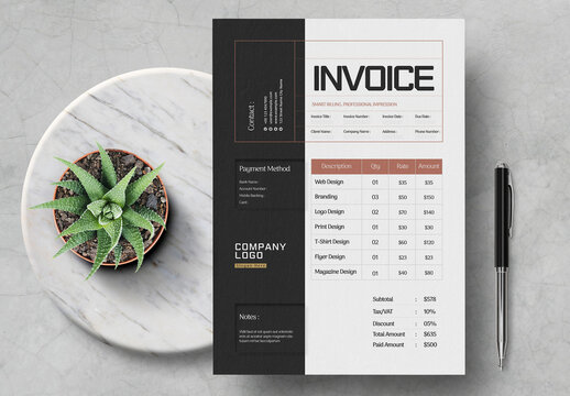 Professional Business Invoice Layout