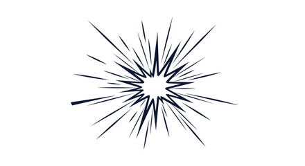 Obraz premium Hand drawn dynamic comic book starburst and explosion burst element for pop art design and graphic advertisements.