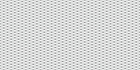 Curved net pattern. Seamless design for sportswear or equipment like soccer goals, volleyball nets, basketball hoops, hockey nets, and athletic gear © Linda
