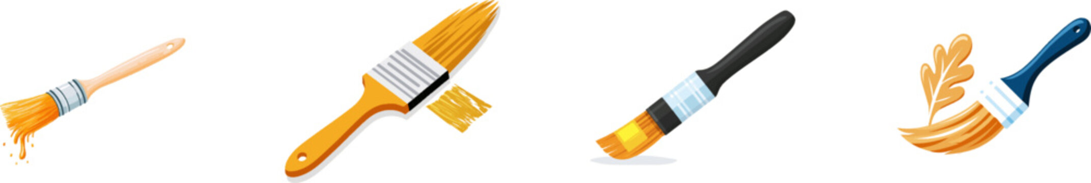 A delicate square foil sheet of metallic gold leaf clings to the fine hairs of a squirrel-hair gilders tip brush against a pristine white background