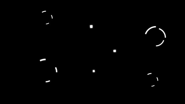 Glitter Motion Graphic fireworks line spark burst animation, abstract loop motion visuals, elegant radiant circle patterns, circle bursting firework motion graphics template on 4K black screen Loop.