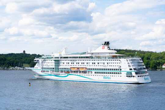 Passenger cruise ship Birka Gotland in Stockholm archipelago on a sunny summer day