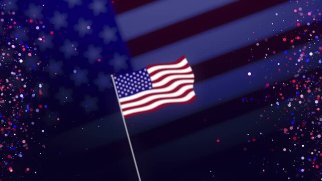 US Independence Day July 4th Background
