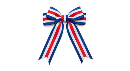 Obraz premium Red white blue patriotic bow with fourth of july independence day patriotic decoration celebration accessory