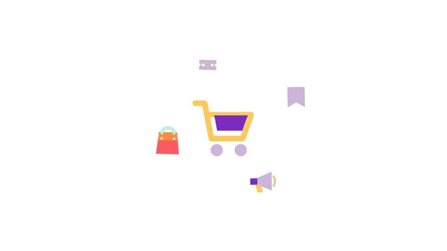 Premium September shopping scene with festive commerce elements 169
