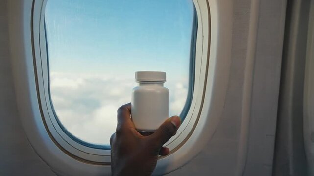 Motion sickness pills for flying.