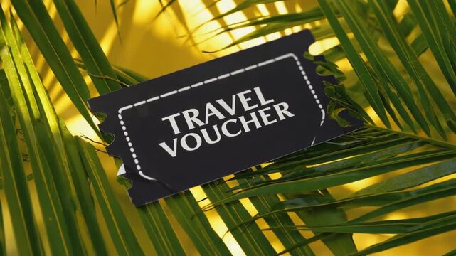 Travel voucher for the holidays.