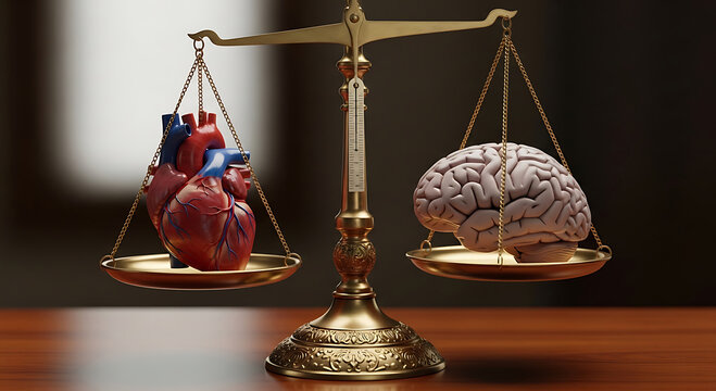 Heart and Brain on Balance Scale Conceptualizing Logic vs Emotion Conflict