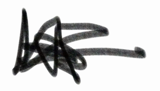 black scribble crayon brush stroke isolated on transparent background