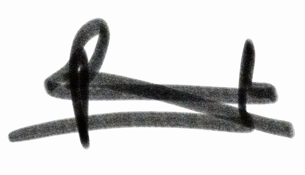 black scribble crayon brush stroke isolated on transparent background