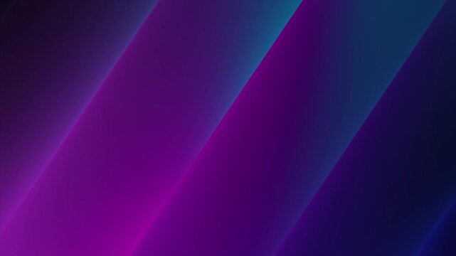 Abstract neon purple and blue gradient background loop featuring glowing diagonal layered shapes in a modern cinematic motion graphics style