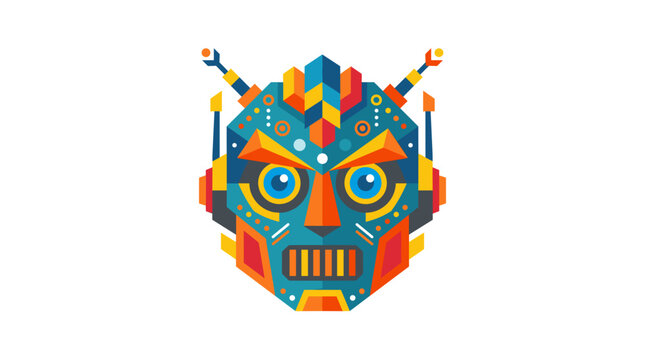 vector single flat illustration of abstract concept with bold colors and modern graphic design