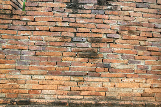 Old brick walls used as a template for the background surface.