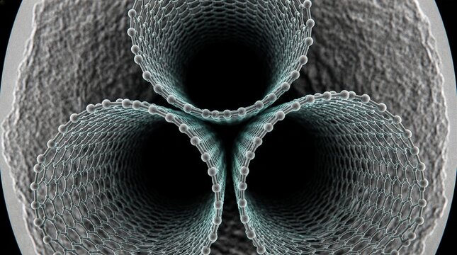Quantum Dot Motion Blur, Nanoparticle Brownian Drift 3D Render