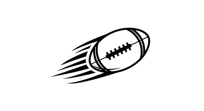 American Football in Motion Fast.