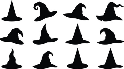 Black witch hats collection set © RUMA AKTHER
