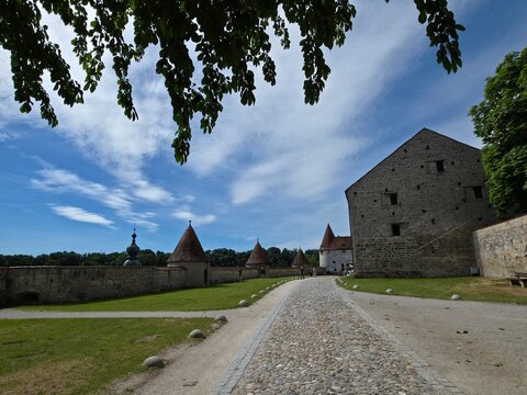 Burghausen Panorama Burg und Altstadt, Bayern, Deutschland